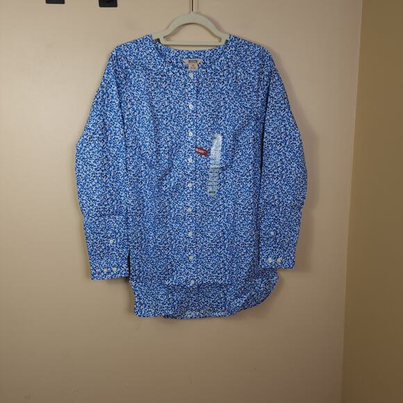 Duluth Wrinklefighter Tunic in Blue Spotted Size XS - Picture 1 of 9